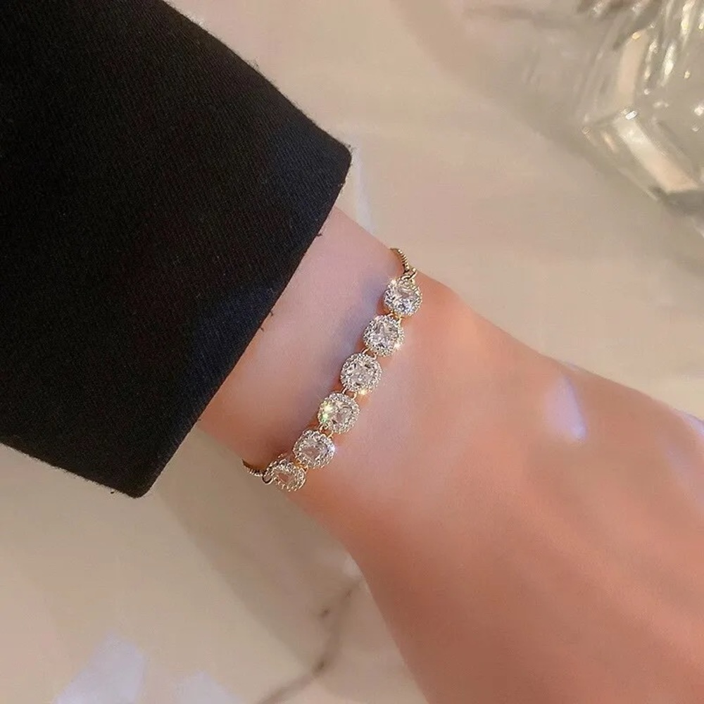 Silver Plated Crystal Bracelet - Picture 3 of 4